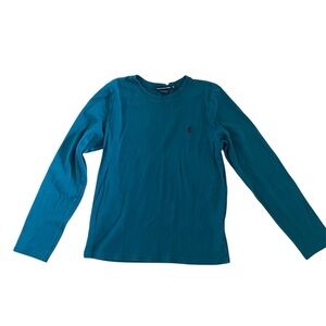 Ralph Lauren Sport Cotton Teal Long Sleeve Shirt Women's XL